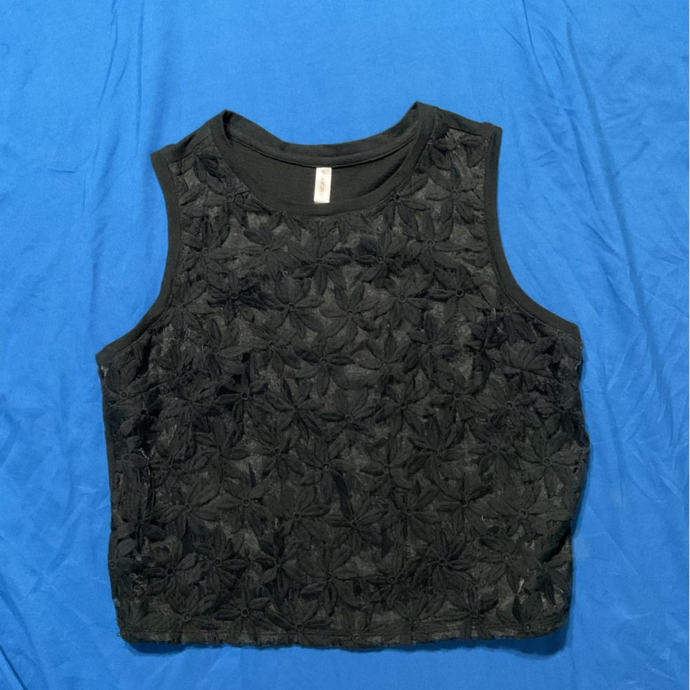 Cropped Floral Tank Top
